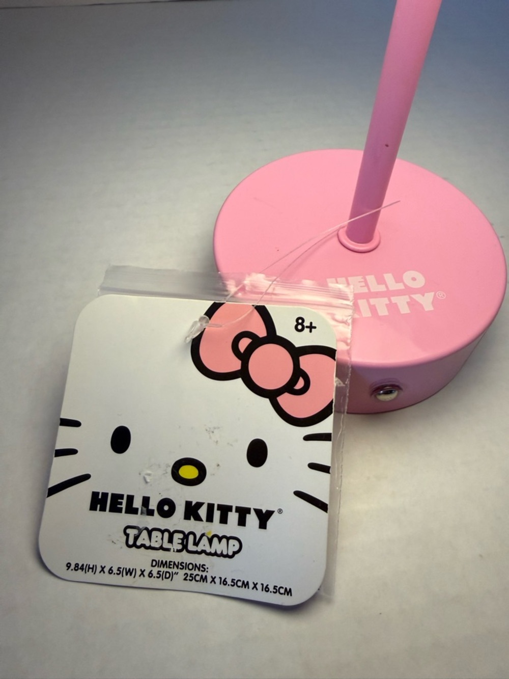 Hello Kitty White Head Lamp with Pink Bow and Base - Picture 5 of 6